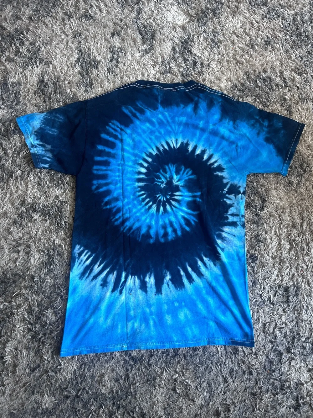 Fruit of the Loom Blue Tie-Dye Wildwood Short Sleeve Tee